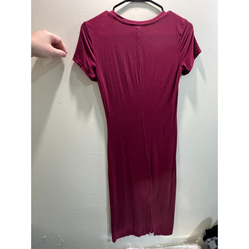 Forever 21 Long Sleeve Red Tee T-shirt Dress Size Small